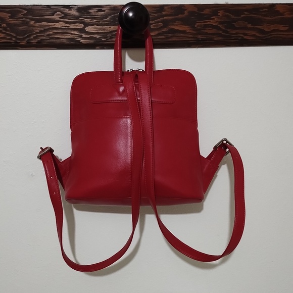 RFID Mini Leather Backpack - Picture 3 of 13